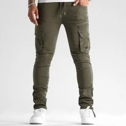 Coupon ⌛ Pantalon Cargo 2545 Vert Kaki de LBO ⌛ -France LBO Soldes Boutique lbo 322487 SHALBO 2545 20220914T155844 05