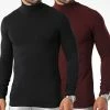 Budget 👍 Lot De 2 Tee 👕 Shirts Col Roulé Manches Longues Unis 2625 Noir Bordeaux de LBO 😀 1 Budget 👍 Lot De 2 Tee 👕 Shirts Col Roulé Manches Longues Unis 2625 Noir Bordeaux de LBO 😀 -France LBO Soldes Boutique lbo 326582 SHALBO 2625 20220912T154737 01