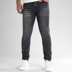 Vente flash ❤️ Jean Regular Fit 2410 Denim Noir de LBO 👍 -France LBO Soldes Boutique lbo 327294 SHALBO 2410 20220919T151748 03