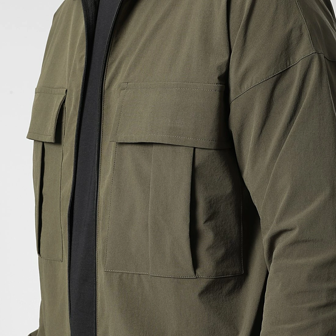 Meilleur prix 🔥 Veste Zippée Avec Poches 0200 Vert Kaki de LBO ✔️ 4 Meilleur prix 🔥 Veste Zippée Avec Poches 0200 Vert Kaki de LBO ✔️ – Image 2