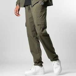 Vente flash 👏 Pantalon Cargo 0198 Vert Kaki de LBO 👍 -France LBO Soldes Boutique lbo 327489 LBO 10701336 0198 20221014T143244 03
