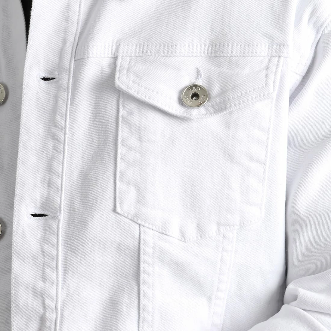 Coupon ✨ Veste Jean Oversize Large 0087 Denim Blanc de LBO 😉 4 Coupon ✨ Veste Jean Oversize Large 0087 Denim Blanc de LBO 😉 – Image 2