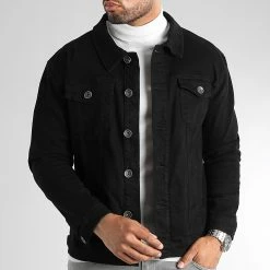 Promo ⌛ Veste Jean Large 0088 Denim Noir de LBO 👍 -France LBO Soldes Boutique lbo 330054 LBO 1070318 0088 20221018T143257 03