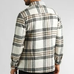 Coupon 🔥 Surchemise A Carreaux 2704 Beige Noir de LBO 🌟 -France LBO Soldes Boutique lbo 330623 SHALBO 2704 20220913T155412 05