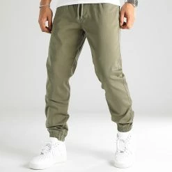 Meilleur prix 🌟 Jogger Pant Regular Fit 2466 Vert Khaki de LBO 🎁