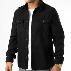 Bon marché 🔔 Surchemise Epaisse Uni 0123 Noir de LBO 👍 -France LBO Soldes Boutique lbo 331017 LBO 1070318 0123 20220902T113337 03