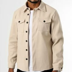 Offres 👍 Surchemise Epaisse Uni 0127 Beige de LBO 😉 -France LBO Soldes Boutique lbo 331026 LBO 1070318 0127 20220901T094217 03