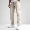 Sortie 😀 Pantalon Cargo Large Avec Poches 0096 Beige de LBO 🥰