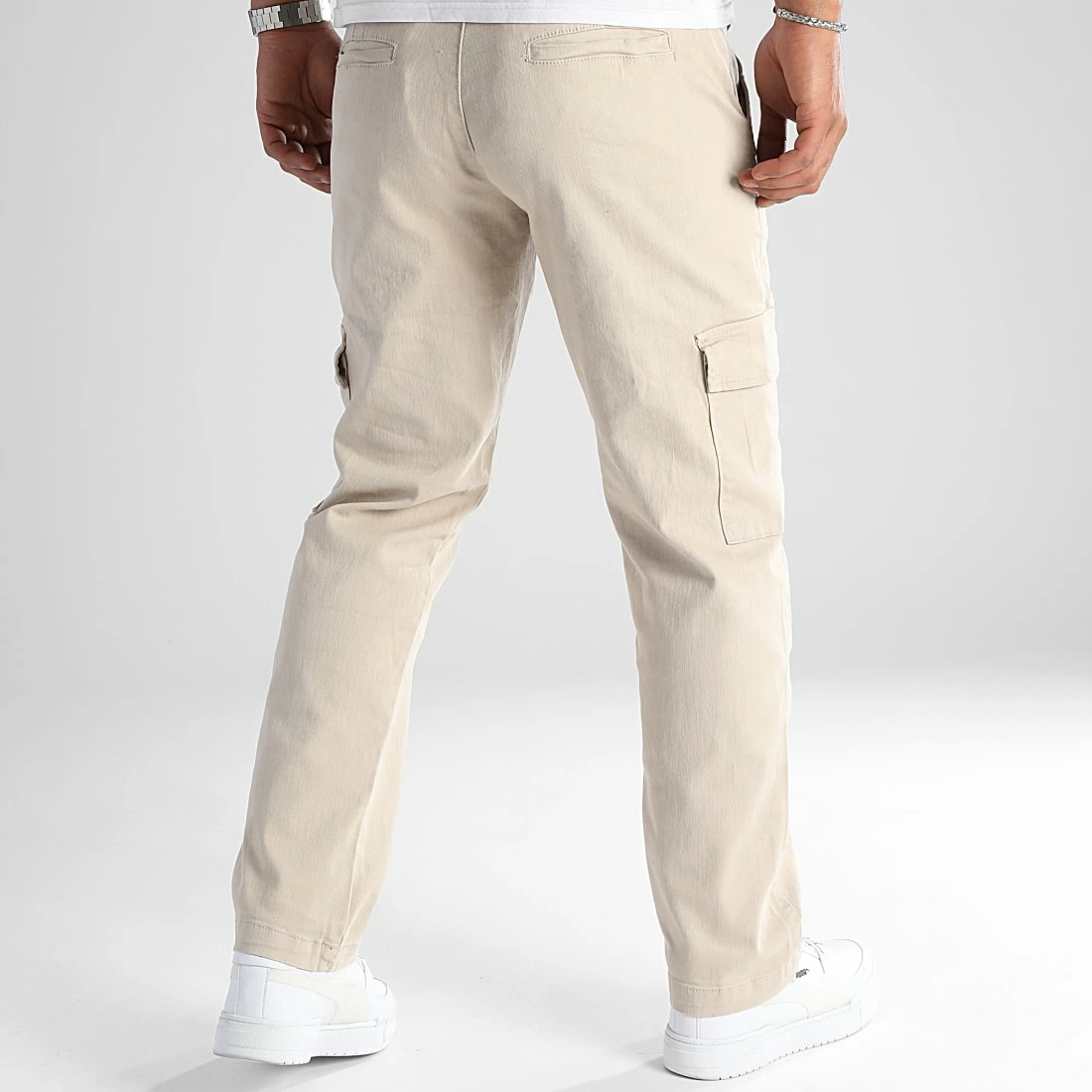 Sortie 😀 Pantalon Cargo Large Avec Poches 0096 Beige de LBO 🥰 6 Sortie 😀 Pantalon Cargo Large Avec Poches 0096 Beige de LBO 🥰 – Image 4
