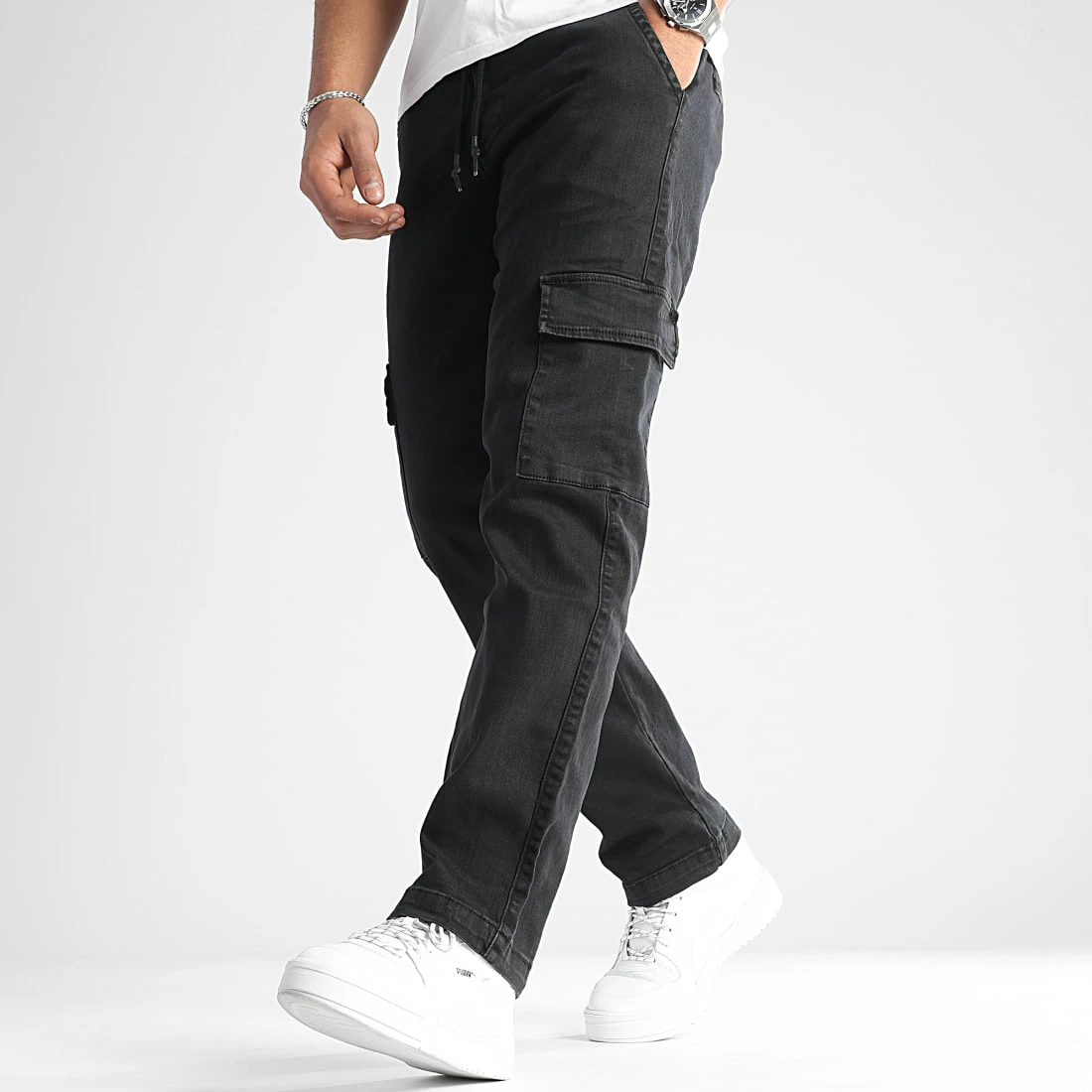 Remise 🔔 Pantalon Cargo Large Avec Poches 0128 Noir de LBO ✔️ 5 Remise 🔔 Pantalon Cargo Large Avec Poches 0128 Noir de LBO ✔️ – Image 3