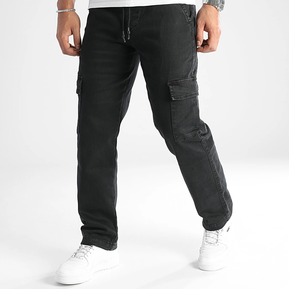 Remise 🔔 Pantalon Cargo Large Avec Poches 0128 Noir de LBO ✔️ 7 Remise 🔔 Pantalon Cargo Large Avec Poches 0128 Noir de LBO ✔️ – Image 5