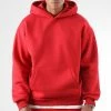 Bon marché 😀 Sweat Capuche Oversize Large Premium 2607 Rouge de LBO 🥰 -France LBO Soldes Boutique lbo 333066 SHALBO 2607 20221003T150349 01