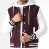 Coupon ✨ Veste Teddy A Capuche 2556 Bordeaux Blanc de LBO ✔️ -France LBO Soldes Boutique lbo 333076 SHALBO 2556 20221123T085527 01