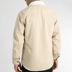 Sortie 👍 Surchemise En Jean Interieur Mouton 2529 Beige de LBO ⭐ -France LBO Soldes Boutique lbo 333895 SHALBO 2529 20221028T155128 04