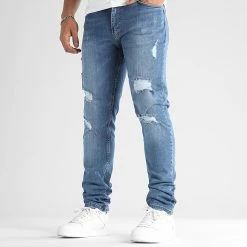 Grosses soldes 👍 Jean Regular Fit Avec Destroy 2499 Bleu Denim de LBO 🛒 9 Grosses soldes 👍 Jean Regular Fit Avec Destroy 2499 Bleu Denim de LBO 🛒 -France LBO Soldes Boutique lbo 333903 SHALBO 2499 20220926T153938 01