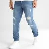 Grosses soldes 👍 Jean Regular Fit Avec Destroy 2499 Bleu Denim de LBO 🛒 -France LBO Soldes Boutique lbo 333903 SHALBO 2499 20220926T153941 03