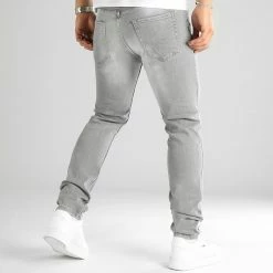 Vente flash 👍 Jean Regular Fit Avec Destroy 2674 Denim Gris Clair de LBO 👍 -France LBO Soldes Boutique lbo 333911 SHALBO 2674 20221014T081850 05