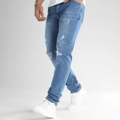 Top 10 😀 Jean Regular Fit Avec Destroy 2680 Bleu Denim de LBO ⌛ -France LBO Soldes Boutique lbo 333914 SHALBO 2680 20220919T151913 01