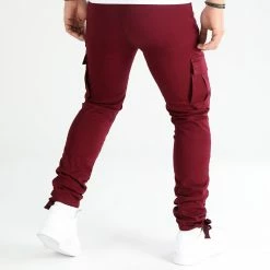 Promo ❤️ Pantalon Cargo 2772 Bordeaux de LBO 🥰 -France LBO Soldes Boutique lbo 335445 SHALBO 2772 20221117T153208 05