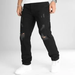 Coupon 🎁 Jean Relaxed Fit Avec Destroy 2777 Noir Denim de LBO 🔥 -France LBO Soldes Boutique lbo 337338 SHALBO 2777 20221028T155035 04