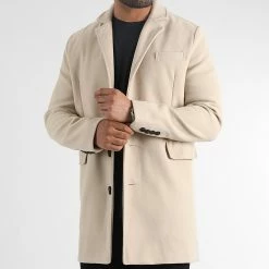 Promo 🔥 Manteau 1070318-0168 Beige de LBO 💯 -France LBO Soldes Boutique lbo 338530 LBO 1070318 0168 20221104T113653 03