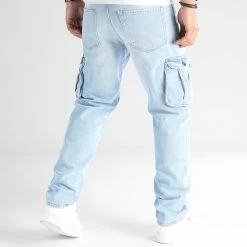 Meilleure vente 🛒 Jean Relaxed Fit Avec Poches Cargo 2787 Bleu Denim Wash de LBO 🥰 -France LBO Soldes Boutique lbo 339280 SHALBO 2787 20221117T153236 06