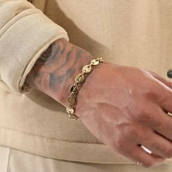 Meilleure affaire 😉 Bracelet Grain De Café 8mm Doré de LBO 😀