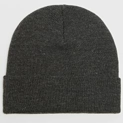 Le moins cher 🛒 Bonnet Mailles Fines Avec Revers Gris Anthracite de LBO 🛒