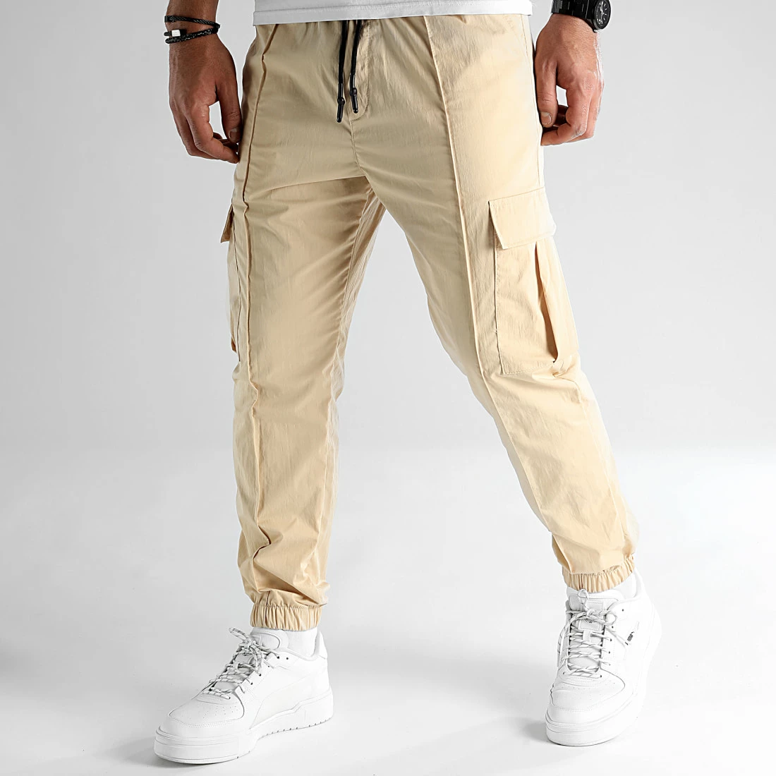 Promo 🤩 Pantalon Avec Poches Cargo 2810 Beige de LBO ✔️ 3 Promo 🤩 Pantalon Avec Poches Cargo 2810 Beige de LBO ✔️