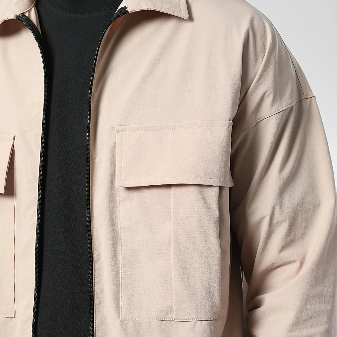 Grosses soldes ✔️ Ensemble Veste Zippée Et Pantalon Cargo 10701336 Beige de LBO 🧨 4 Grosses soldes ✔️ Ensemble Veste Zippée Et Pantalon Cargo 10701336 Beige de LBO 🧨 – Image 2