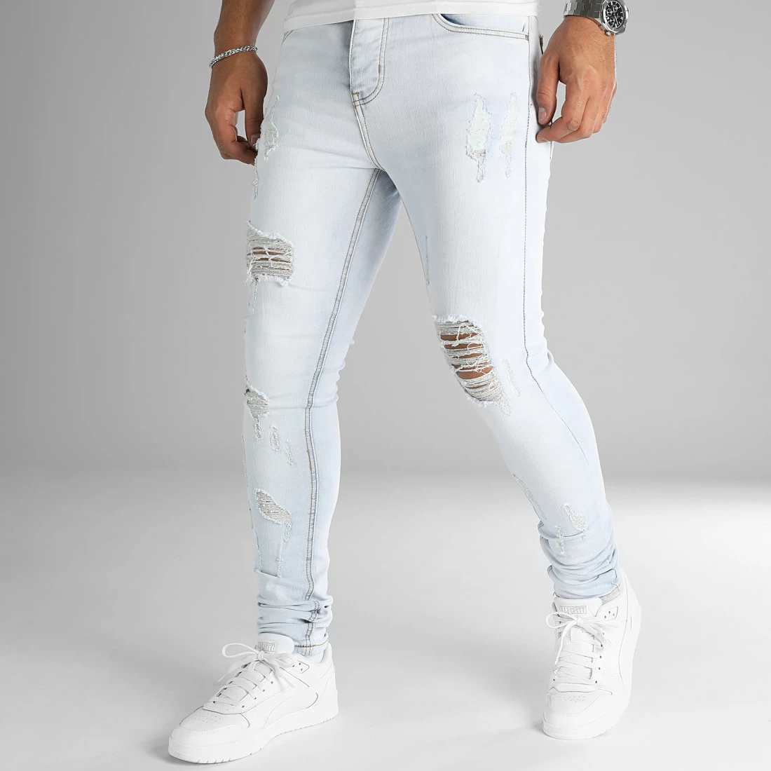 Promo ⭐ Jean Slim LB054-4 Denim Super Wash de LBO 😉 5 Promo ⭐ Jean Slim LB054-4 Denim Super Wash de LBO 😉 – Image 3