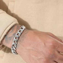 Tout neuf ⭐ Bracelet Maille Gourmette 12mm Argenté de LBO 👏