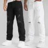 Les meilleures critiques de 🔔 Lot De 2 👖 Jeans Relaxed Fit Avec Destroy 2777 2778 Blanc Noir de LBO ✔️