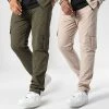 Meilleure affaire 💯 Lot De 2 Pantalons Cargo 10701336 Beige Vert Kaki de LBO 👍 -France LBO Soldes Boutique lbo 347747 LOT LBO 10701336 0198 LBO 10701336 0199 20221111T135802 01