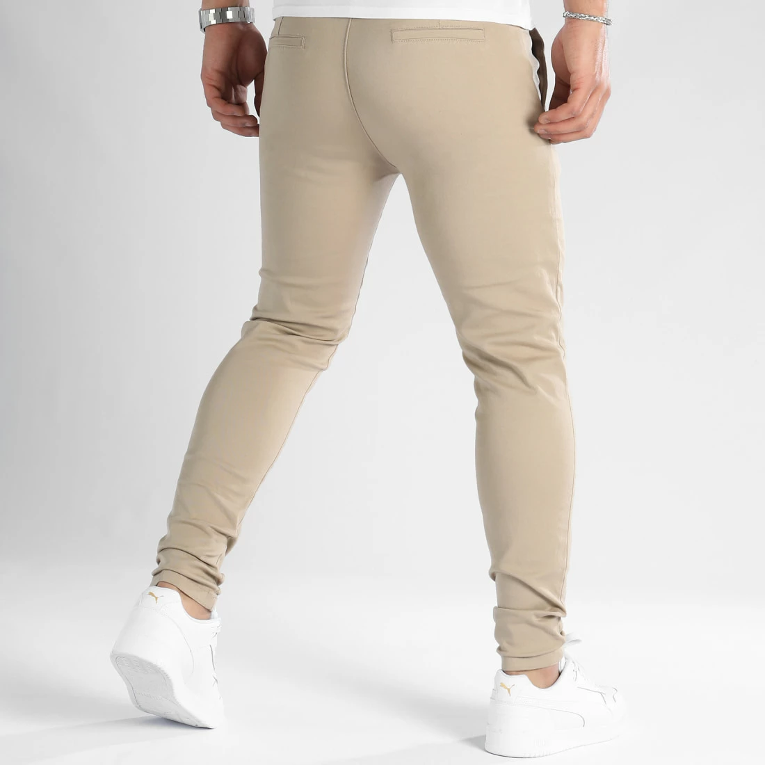 Budget ⌛ Lot De 2 Pantalons Chino Skinny 1353 1355 Beige Noir de LBO 💯 6 Budget ⌛ Lot De 2 Pantalons Chino Skinny 1353 1355 Beige Noir de LBO 💯 – Image 4