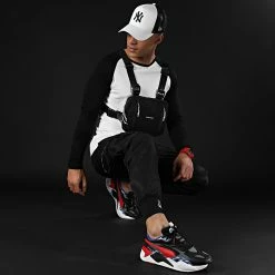 Acheter ❤️ Tee 👕 Shirt Manches Longues Raglan 35-1 Noir Blanc de LBO 😍 -France LBO Soldes Boutique lbo 88652 FAB SHALBO 35 1 20201221T081434 05