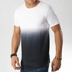 Meilleur prix 👍 Tee 👕 Shirt Oversize 99 Blanc Dégradé Noir de LBO 💯 -France LBO Soldes Boutique lbo 95815 FAB SHALBO 99 TPDT 20190419T135012 05