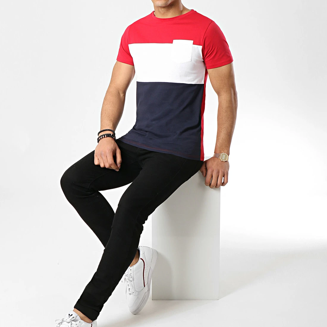 Coupon 😀 Tee 👚 Shirt Poche 118 Bleu Blanc Rouge de LBO ❤️ 4 Coupon 😀 Tee 👚 Shirt Poche 118 Bleu Blanc Rouge de LBO ❤️ – Image 2