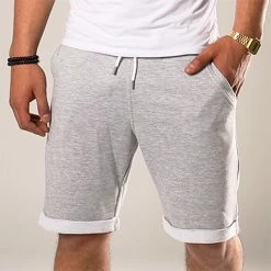 Budget 👏 Short Jogging 119 Gris Chiné de LBO 🔥