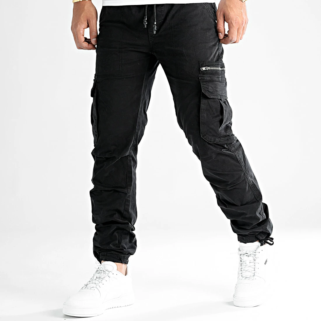 Promo 🛒 Lot De 2 Pantalons Cargo 1070546 Noir Beige de LBO 😀 6 Promo 🛒 Lot De 2 Pantalons Cargo 1070546 Noir Beige de LBO 😀 – Image 4