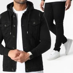 Budget ⭐ Ensemble Veste Jean Et Jean 1460-1872 Noir de LBO 🎉